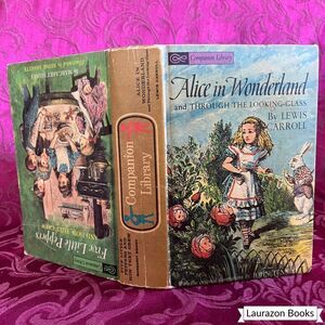 1963 Alice in Wonderland and Five Little Peppers and How They Grew, 2 Books in 1